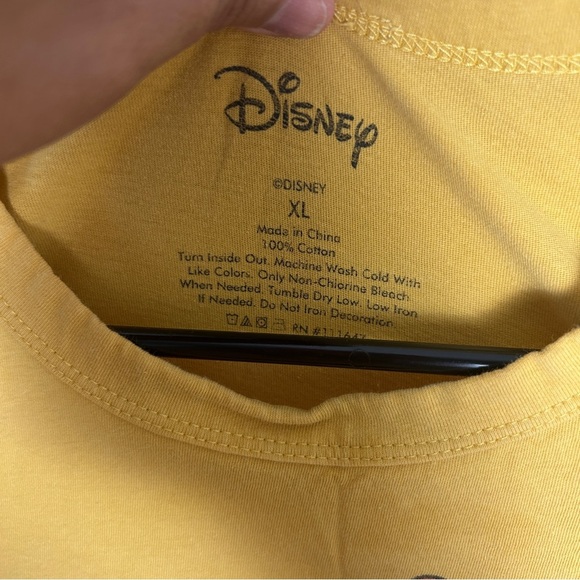 Disney Yellow Mickey and Minnie Short Sleeve Tee - Picture 3 of 3